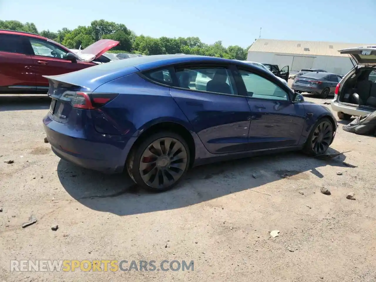 3 Photograph of a damaged car 5YJ3E1EC5PF584558 TESLA MODEL 3 2023