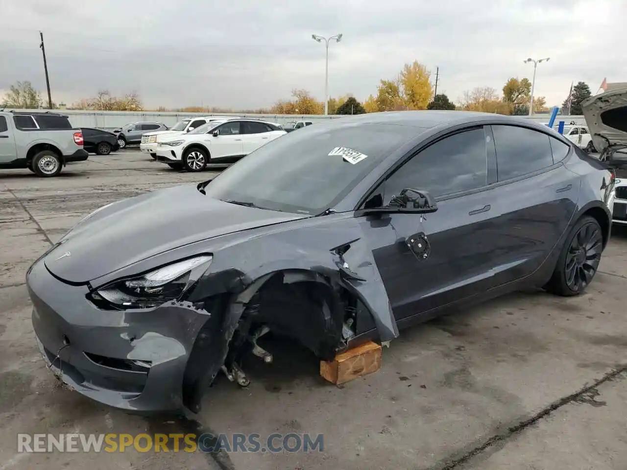 1 Photograph of a damaged car 5YJ3E1EC5PF634522 TESLA MODEL 3 2023
