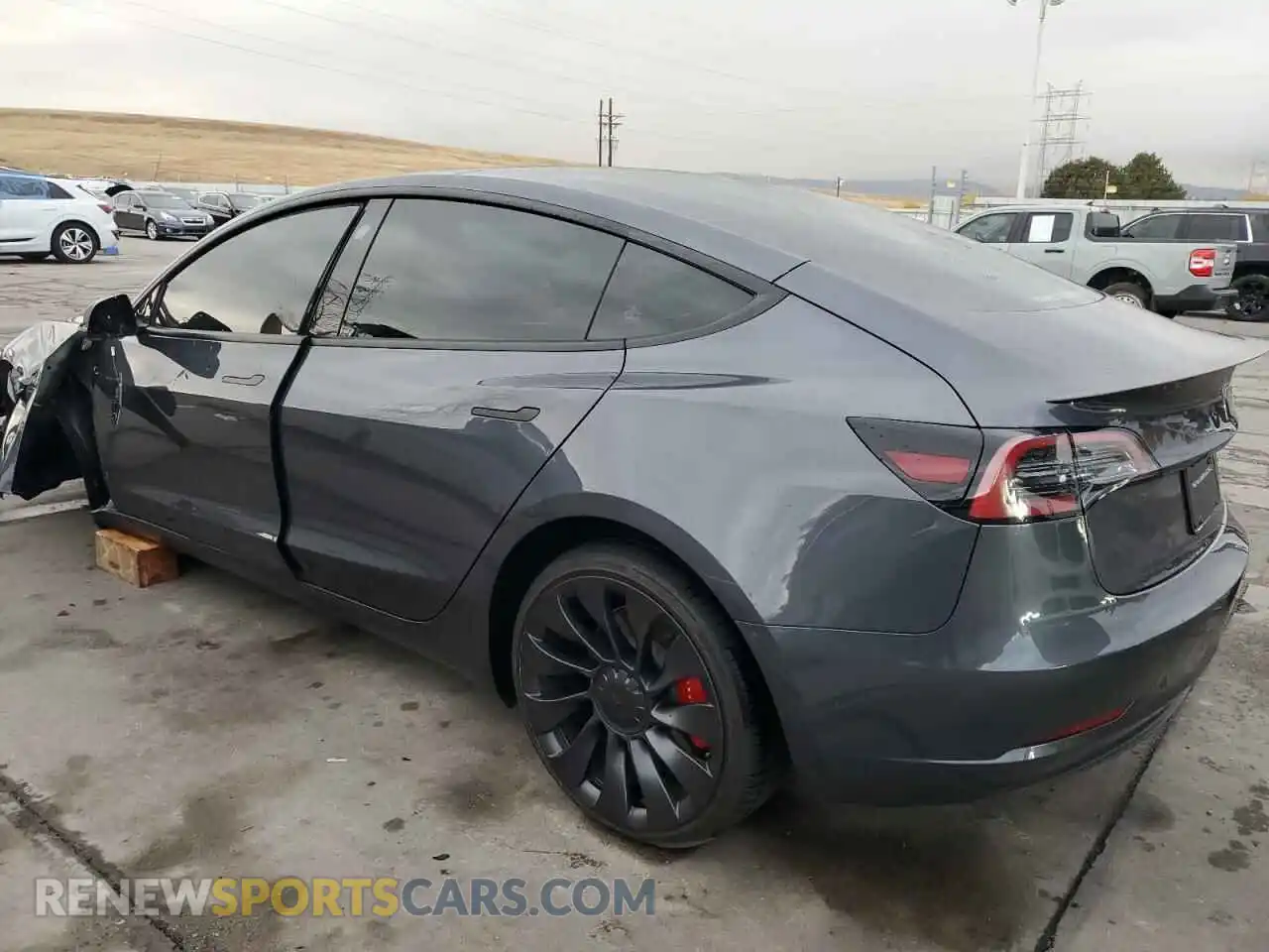 2 Photograph of a damaged car 5YJ3E1EC5PF634522 TESLA MODEL 3 2023