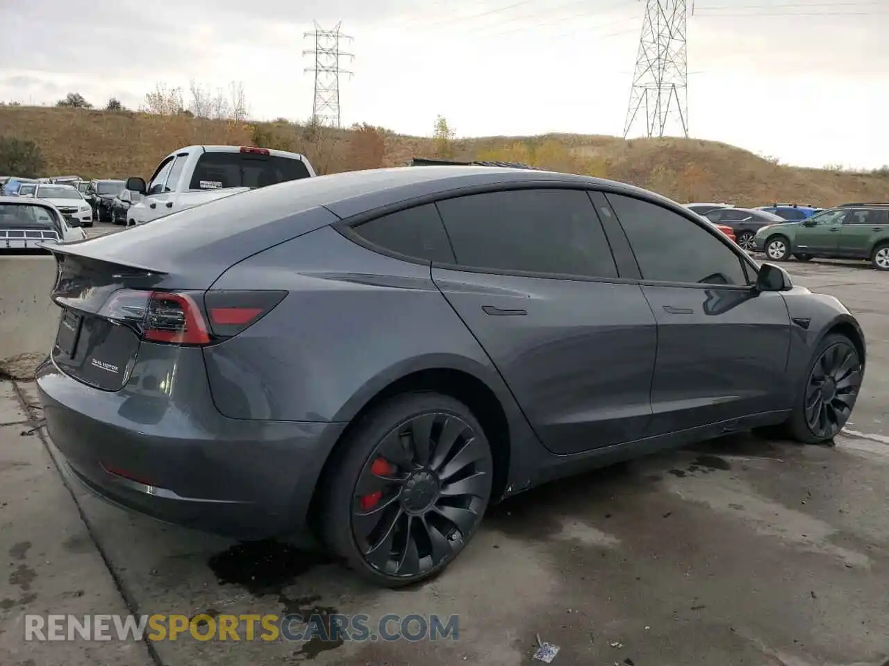 3 Photograph of a damaged car 5YJ3E1EC5PF634522 TESLA MODEL 3 2023