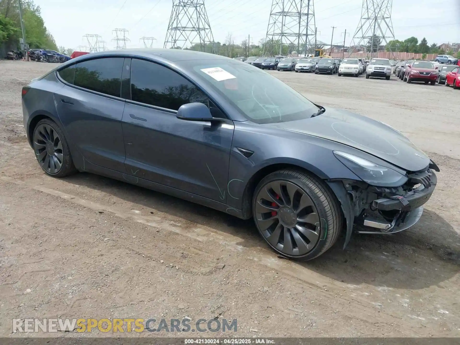 1 Photograph of a damaged car 5YJ3E1EC6PF383560 TESLA MODEL 3 2023