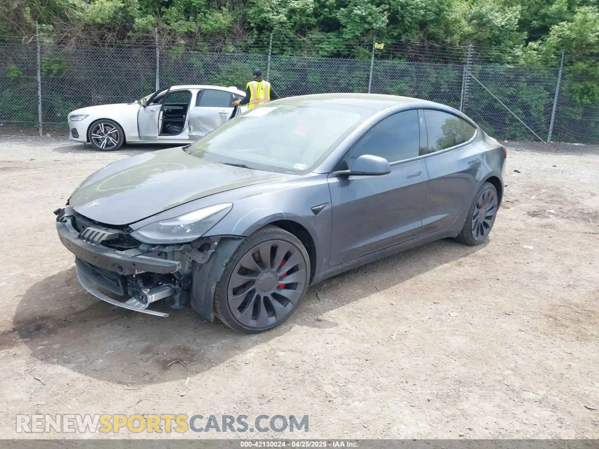 2 Photograph of a damaged car 5YJ3E1EC6PF383560 TESLA MODEL 3 2023