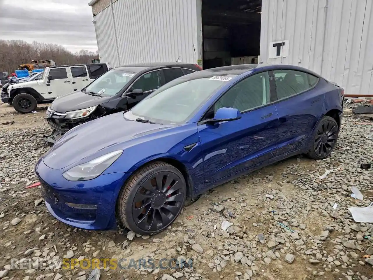 1 Photograph of a damaged car 5YJ3E1EC6PF480614 TESLA MODEL 3 2023