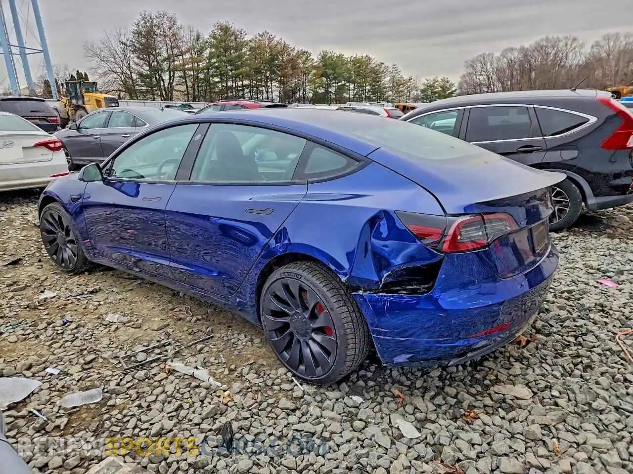 2 Photograph of a damaged car 5YJ3E1EC6PF480614 TESLA MODEL 3 2023