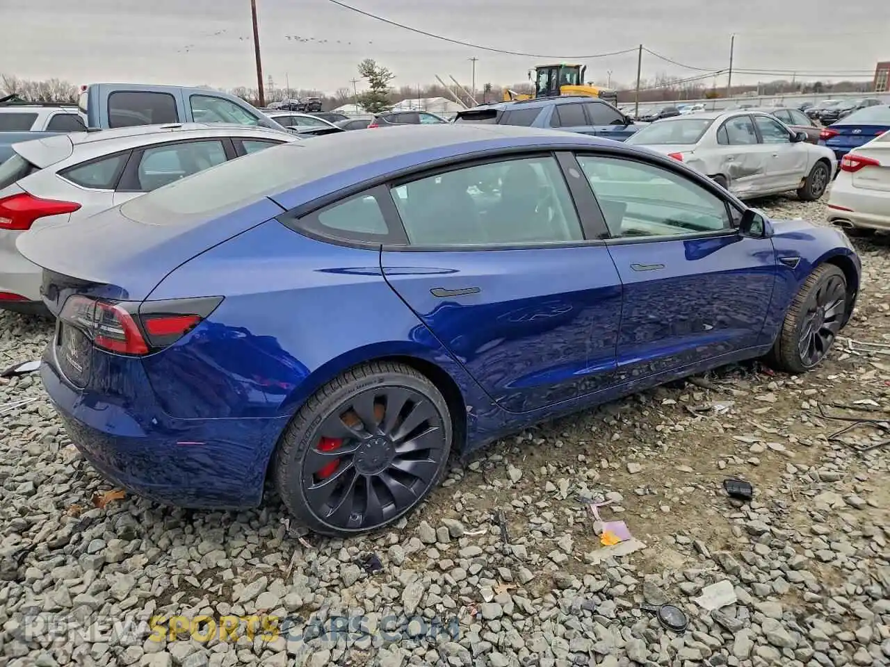 3 Photograph of a damaged car 5YJ3E1EC6PF480614 TESLA MODEL 3 2023