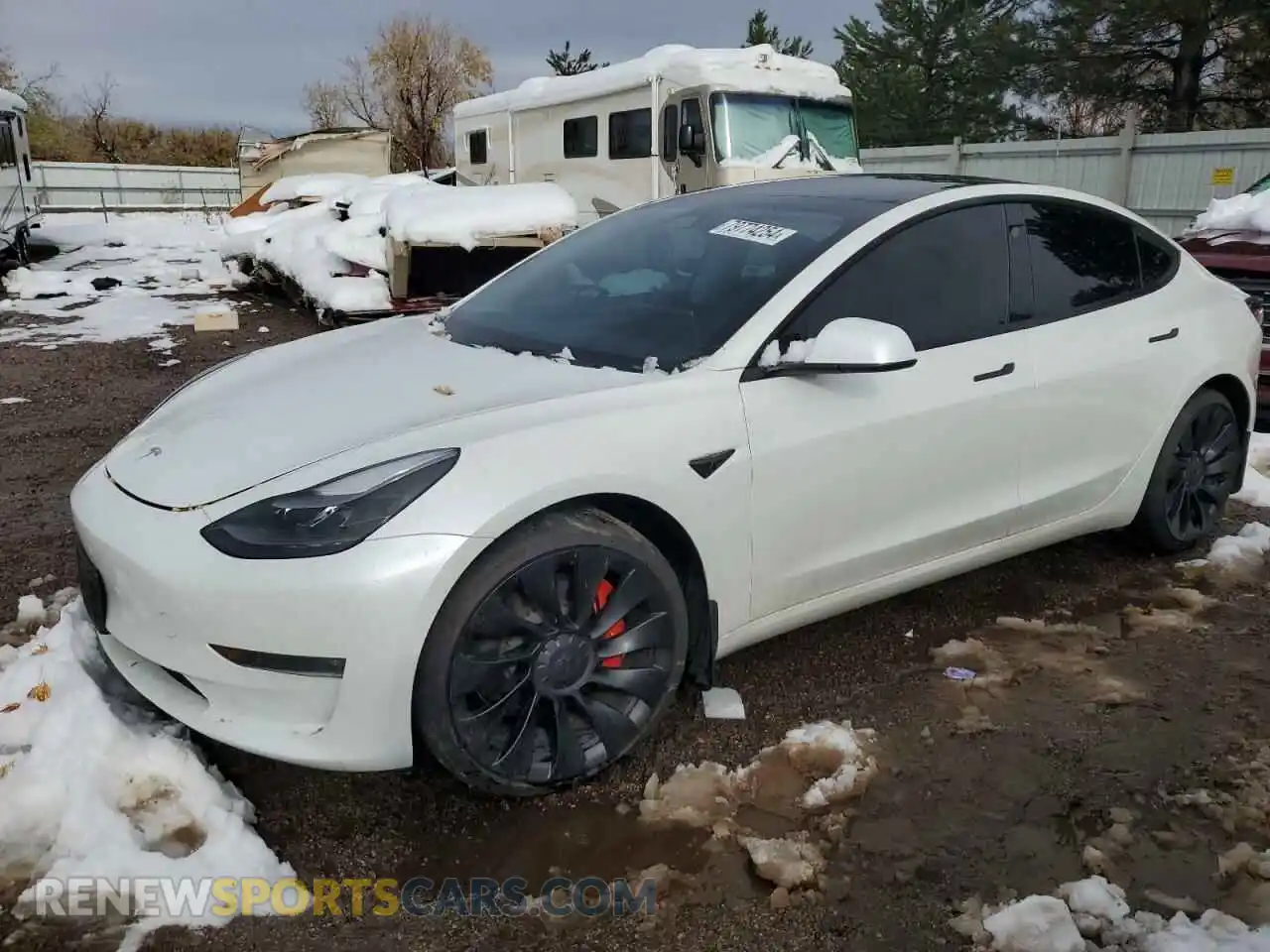 1 Photograph of a damaged car 5YJ3E1EC6PF500487 TESLA MODEL 3 2023
