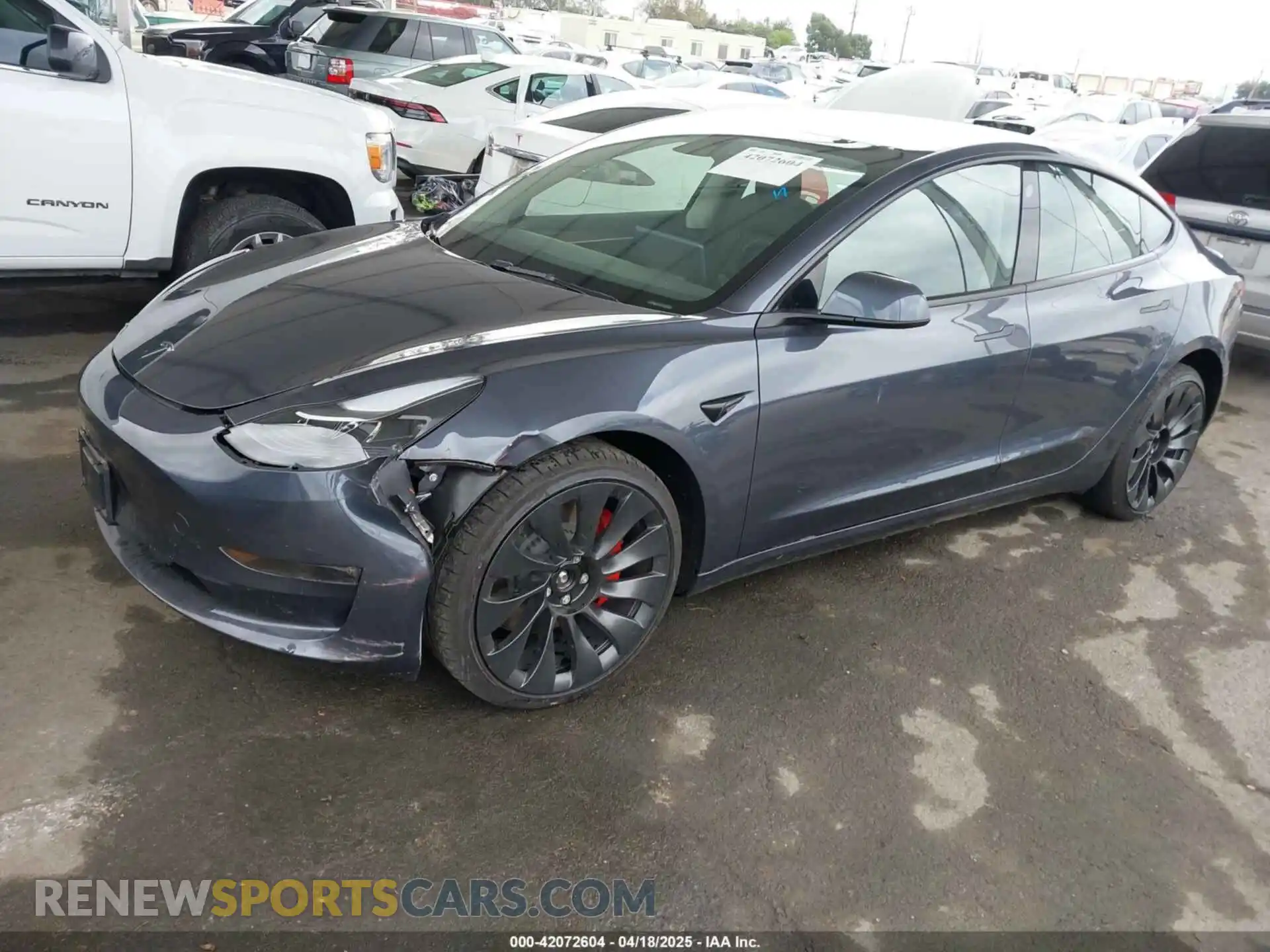 2 Photograph of a damaged car 5YJ3E1EC7PF382773 TESLA MODEL 3 2023