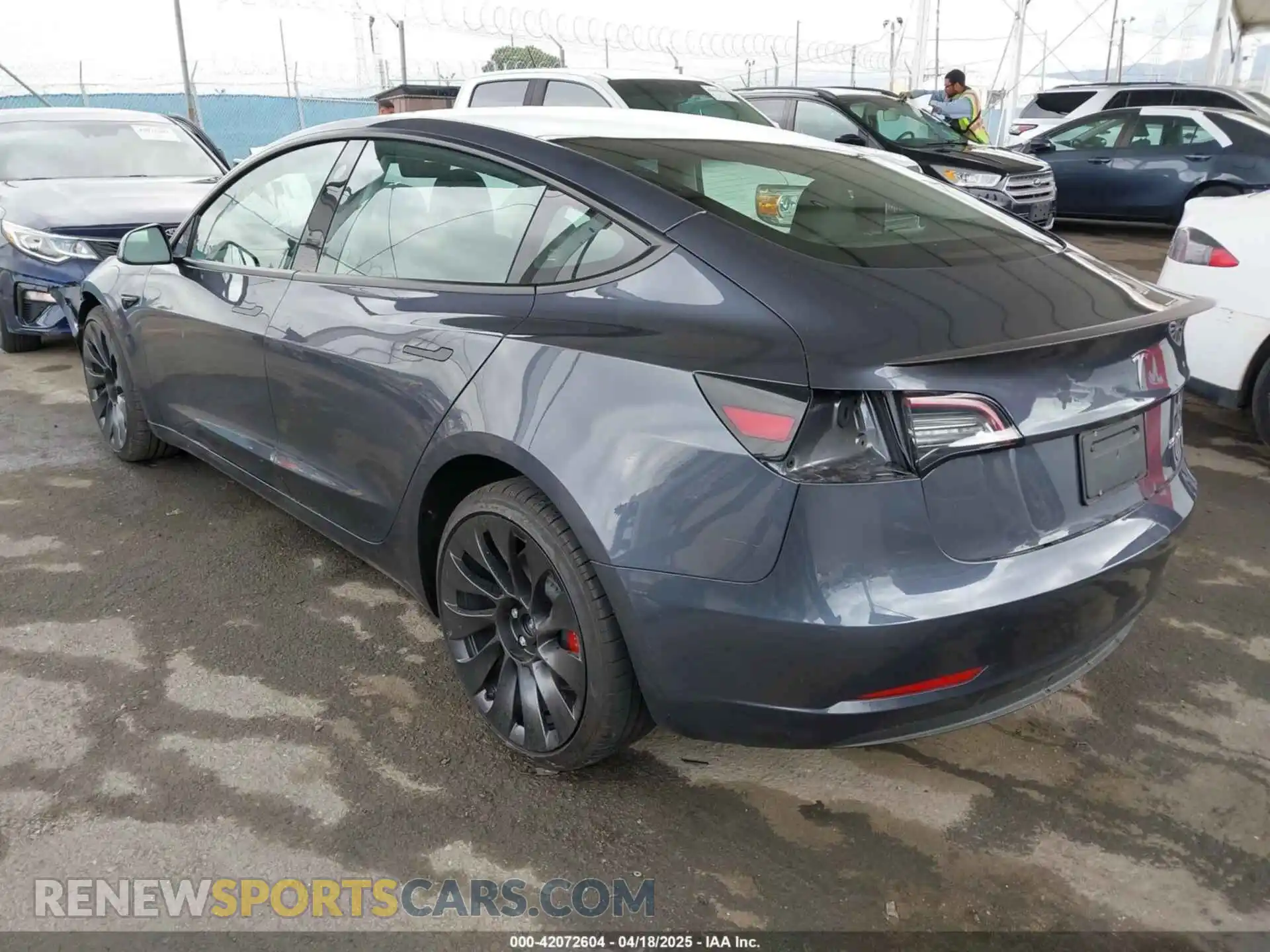 3 Photograph of a damaged car 5YJ3E1EC7PF382773 TESLA MODEL 3 2023