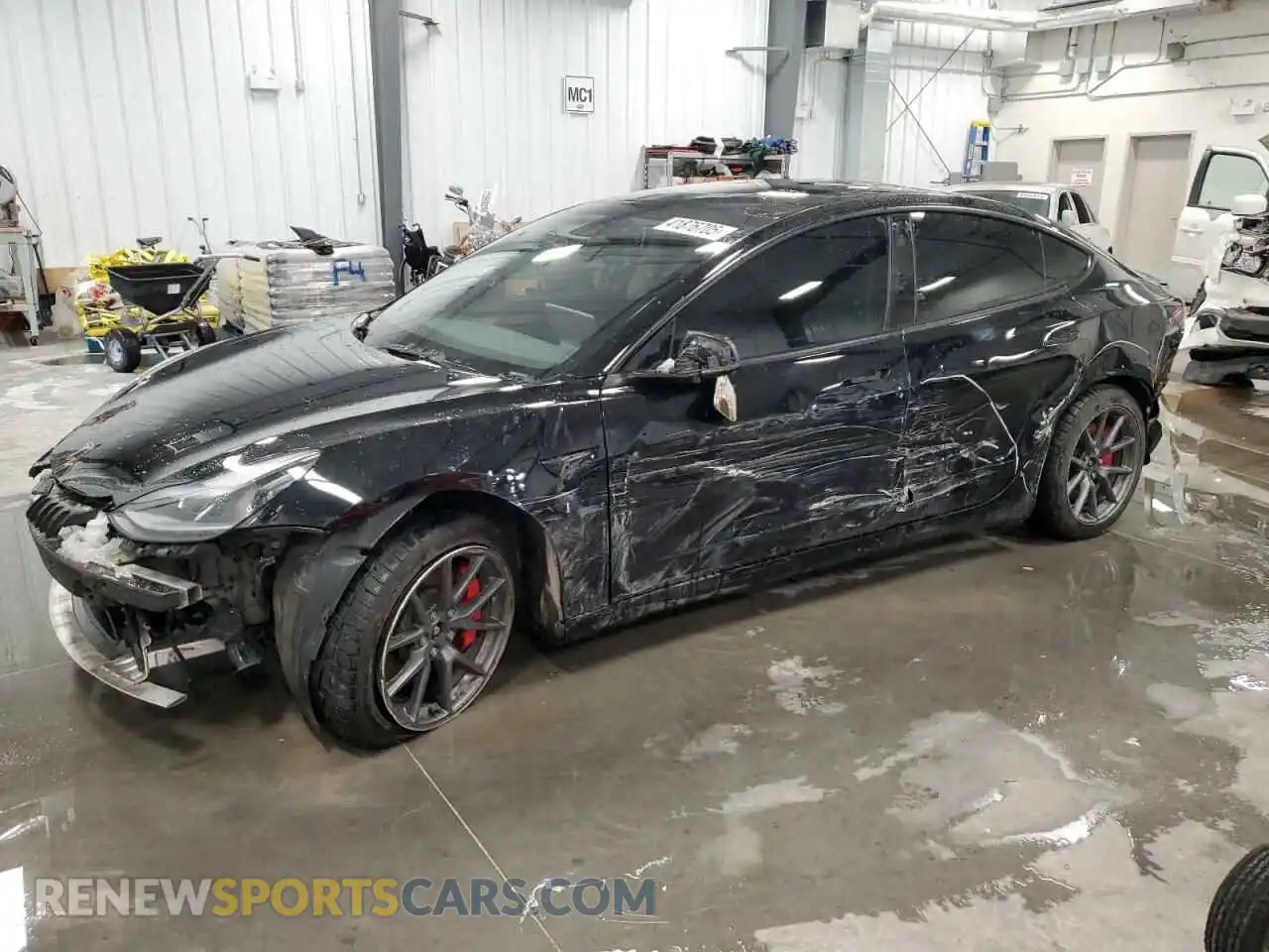 1 Photograph of a damaged car 5YJ3E1EC7PF399105 TESLA MODEL 3 2023