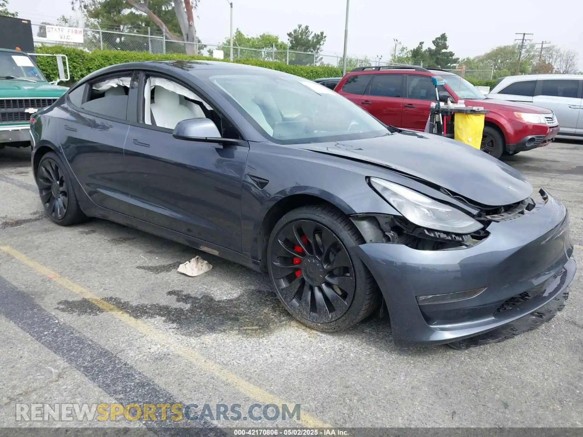 1 fotografías del automóvil dañado 5YJ3E1EC7PF420907 TESLA MODEL 3 2023