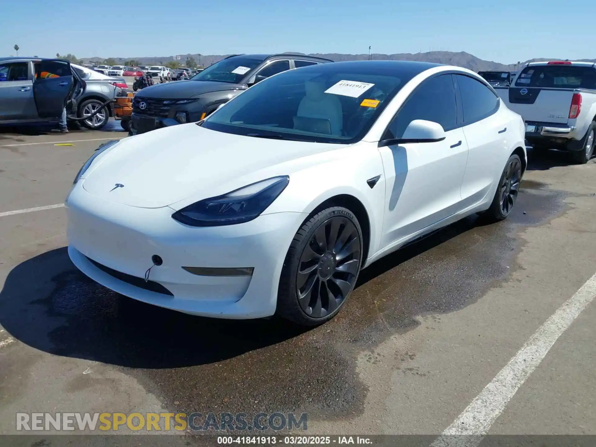 2 Photograph of a damaged car 5YJ3E1EC7PF432748 TESLA MODEL 3 2023