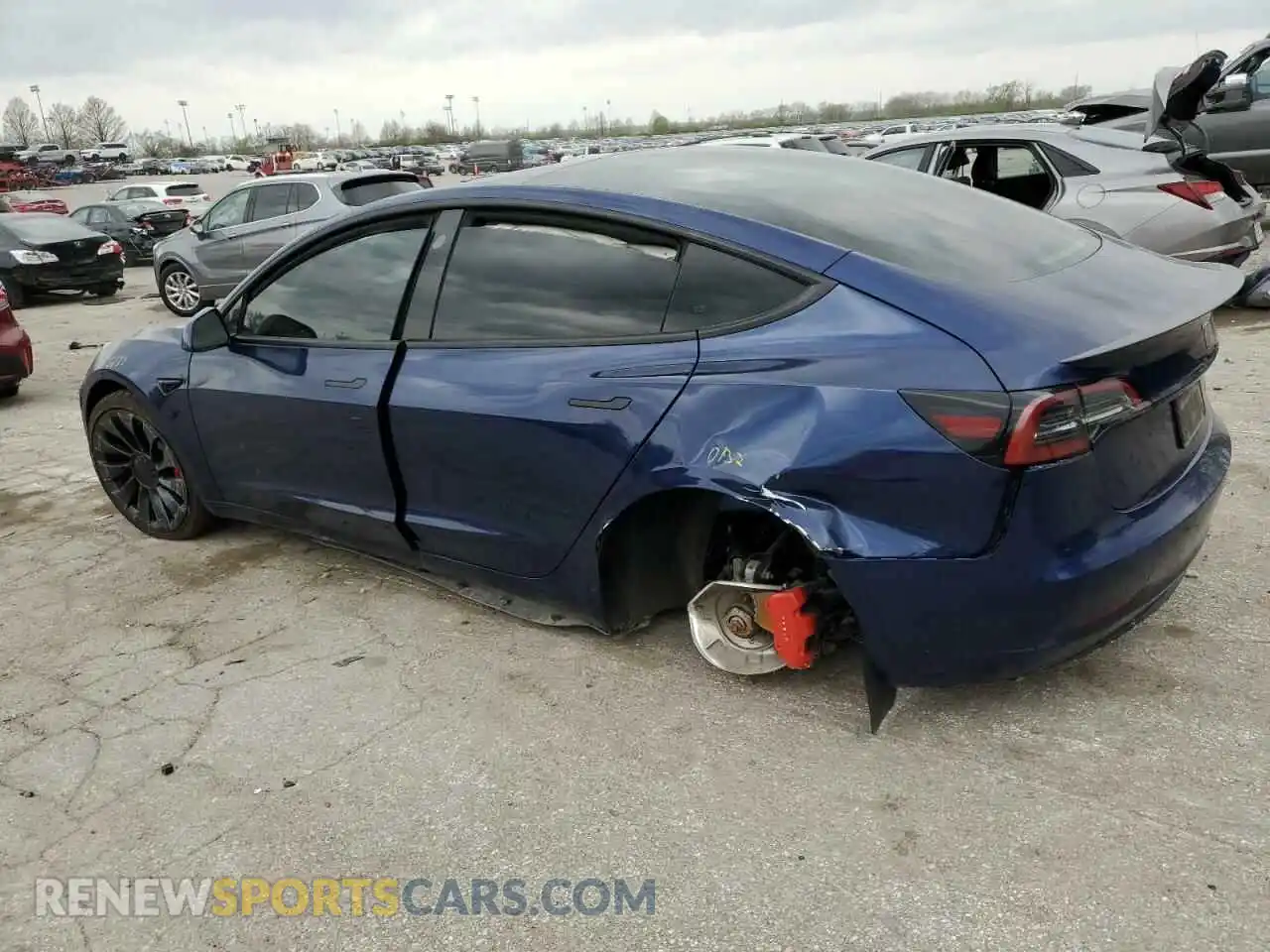 2 Photograph of a damaged car 5YJ3E1EC7PF488706 TESLA MODEL 3 2023