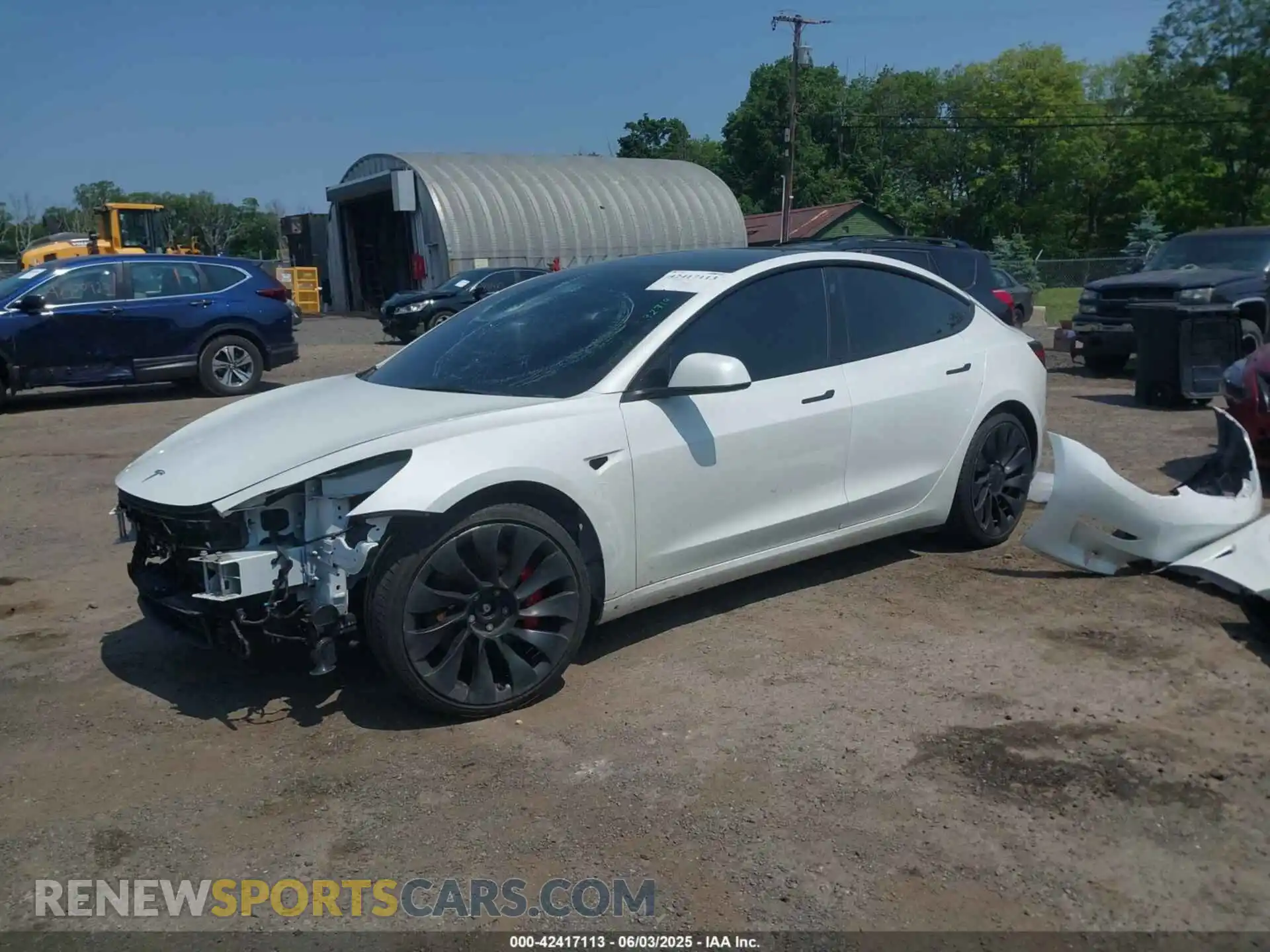 2 Photograph of a damaged car 5YJ3E1EC7PF500160 TESLA MODEL 3 2023