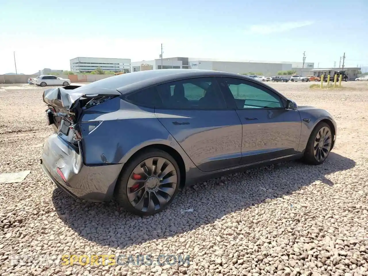 3 Photograph of a damaged car 5YJ3E1EC7PF507612 TESLA MODEL 3 2023