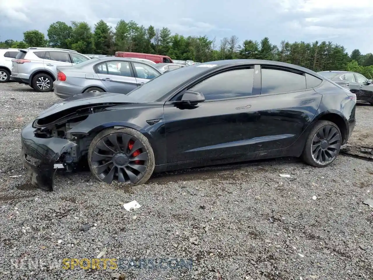 1 Photograph of a damaged car 5YJ3E1EC7PF510722 TESLA MODEL 3 2023