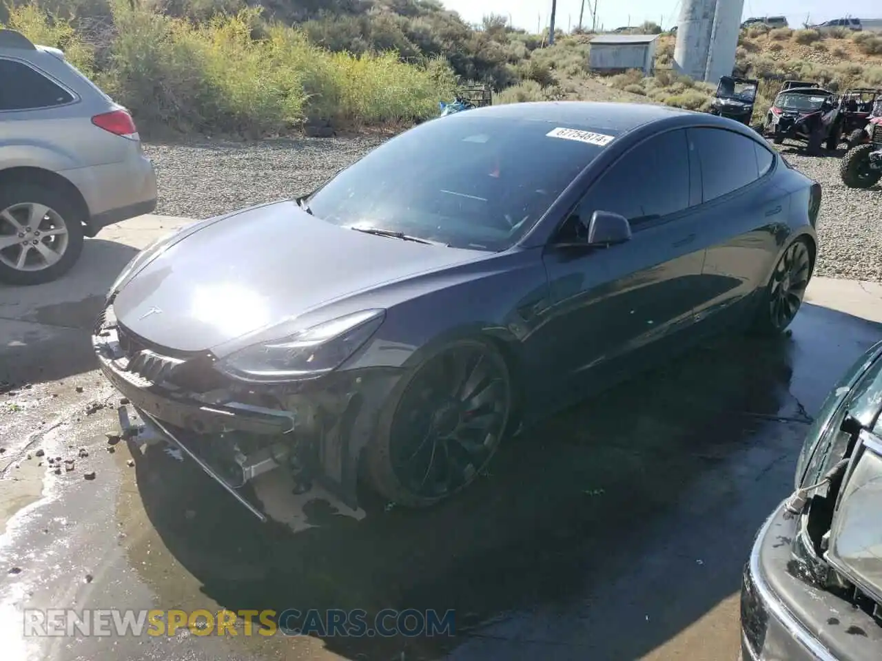 1 Photograph of a damaged car 5YJ3E1EC7PF544062 TESLA MODEL 3 2023