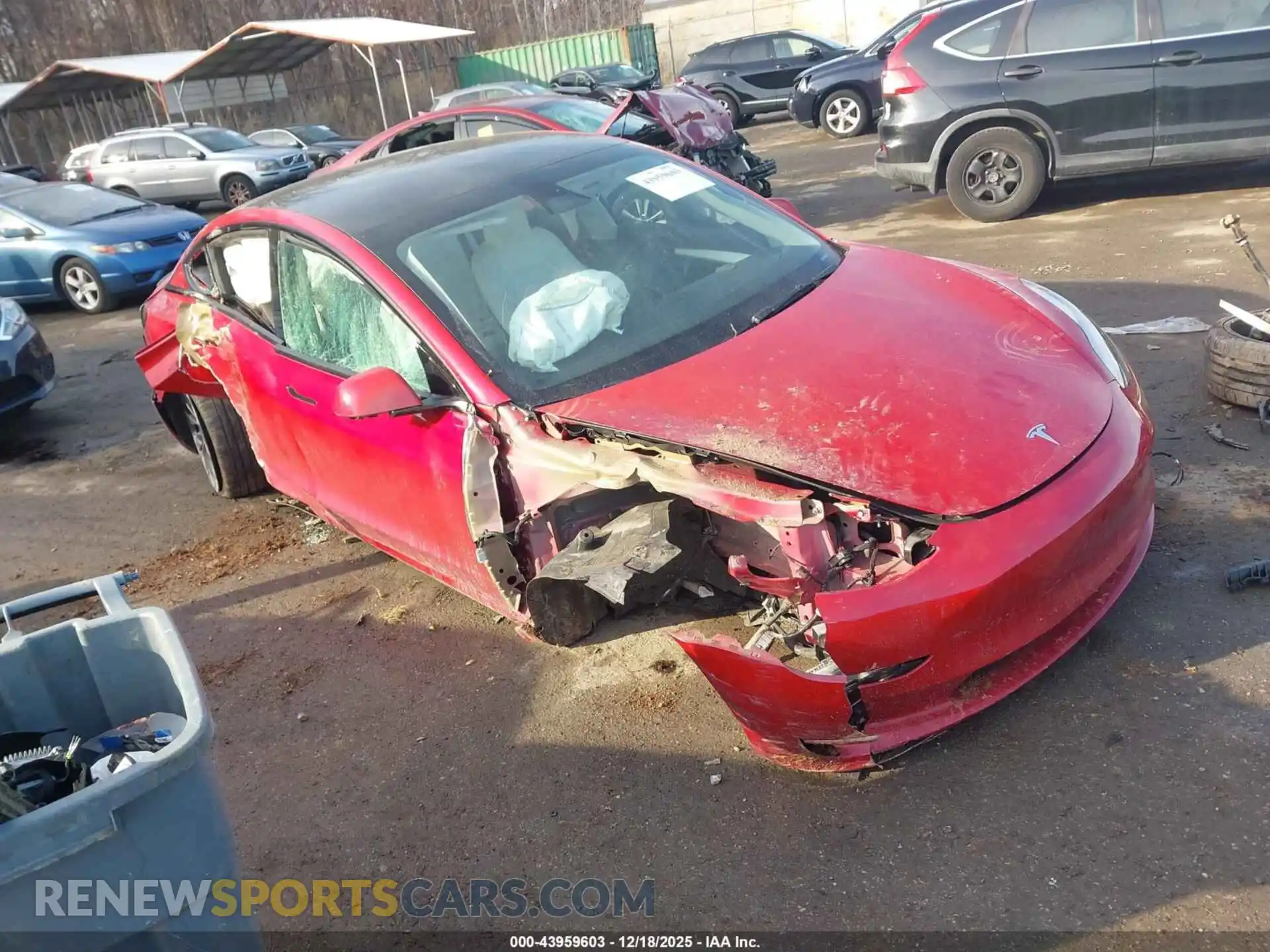 1 Photograph of a damaged car 5YJ3E1EC7PF587560 TESLA MODEL 3 2023