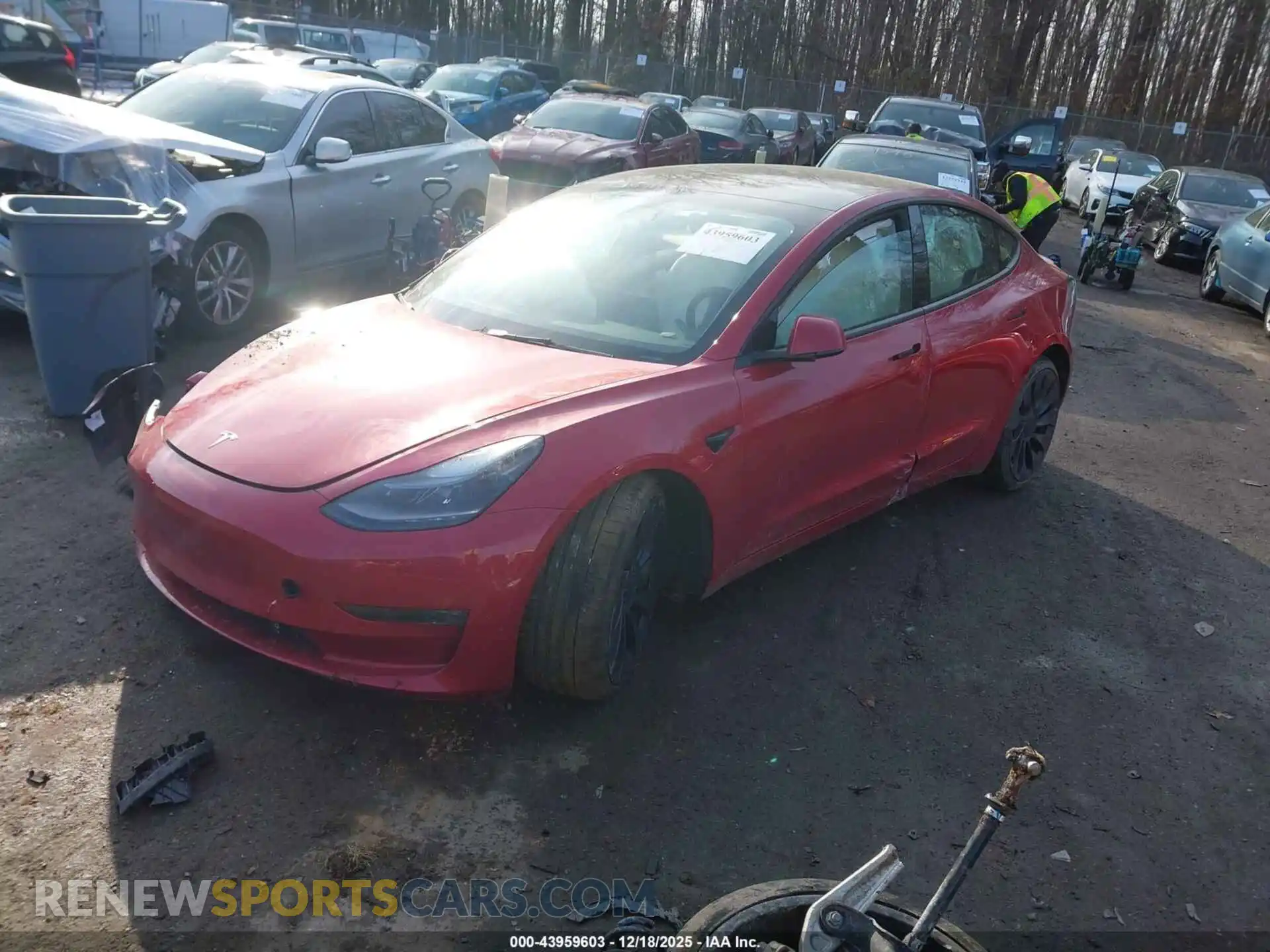 2 Photograph of a damaged car 5YJ3E1EC7PF587560 TESLA MODEL 3 2023