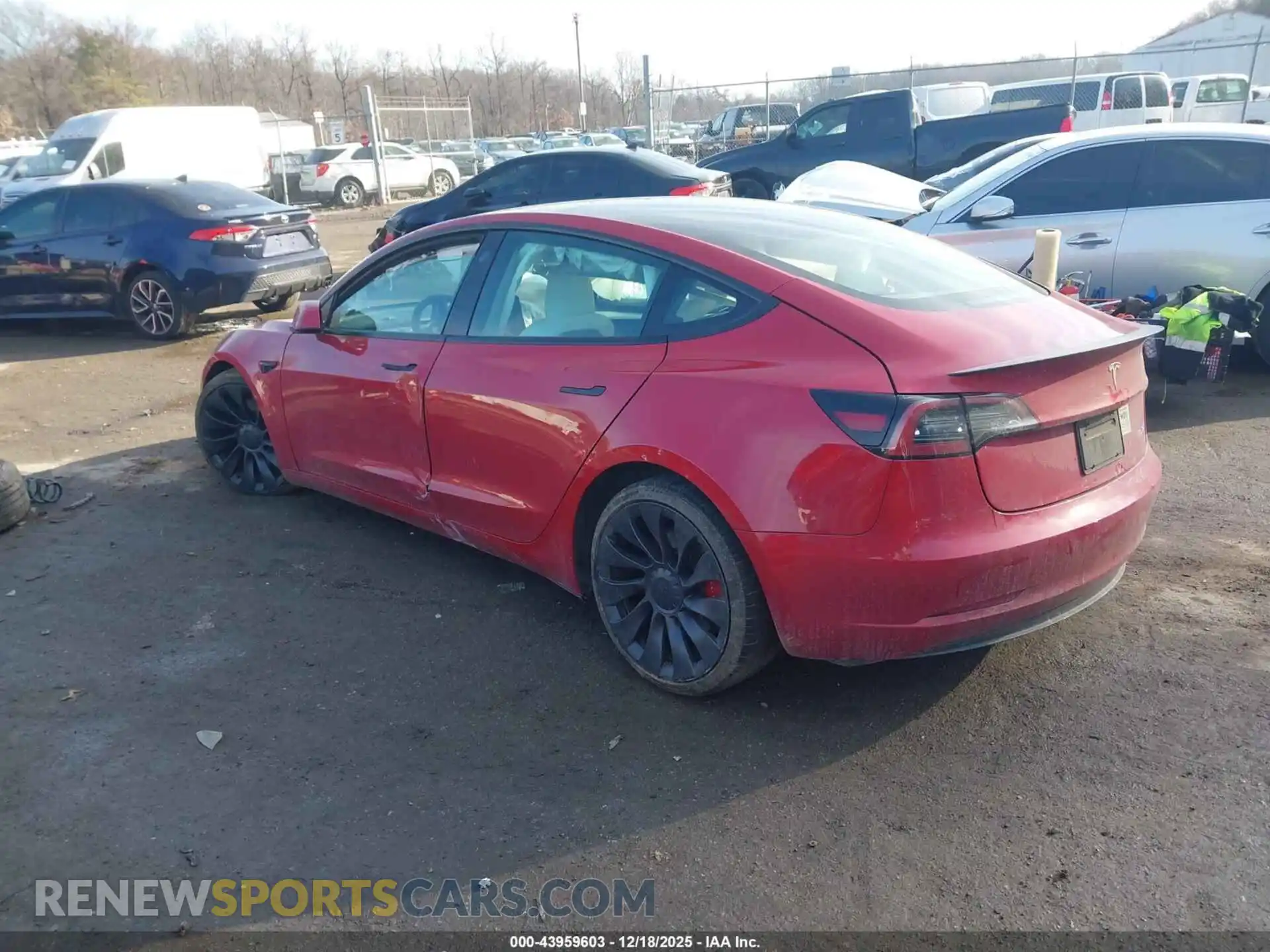 3 Photograph of a damaged car 5YJ3E1EC7PF587560 TESLA MODEL 3 2023
