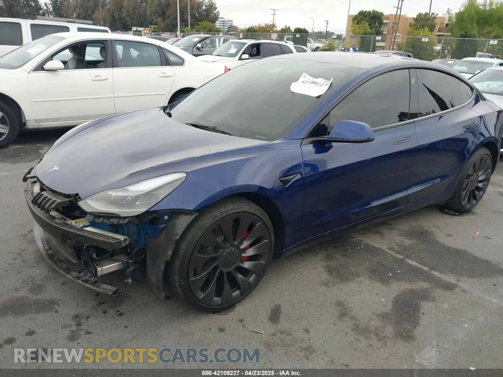 2 Photograph of a damaged car 5YJ3E1EC7PF625885 TESLA MODEL 3 2023