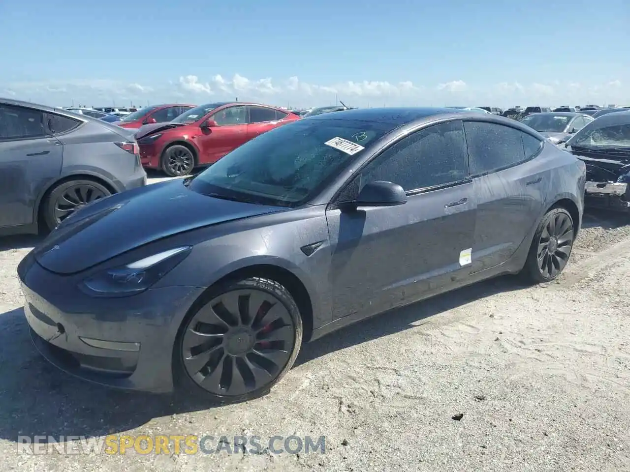 1 Photograph of a damaged car 5YJ3E1EC7PF701413 TESLA MODEL 3 2023
