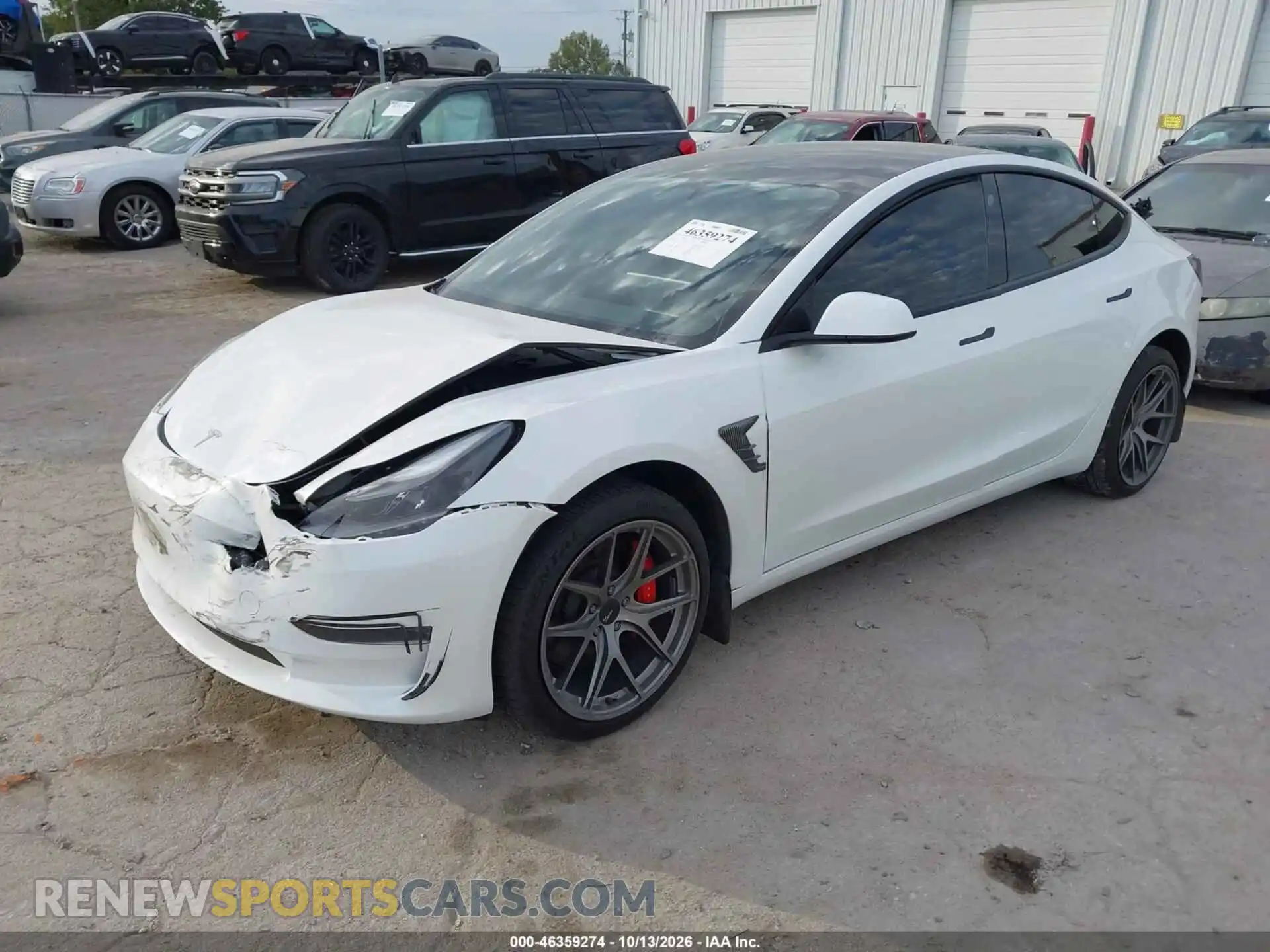 2 Photograph of a damaged car 5YJ3E1EC9PF422089 TESLA MODEL 3 2023