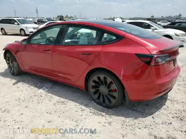 2 Photograph of a damaged car 5YJ3E1EC9PF508440 TESLA MODEL 3 2023