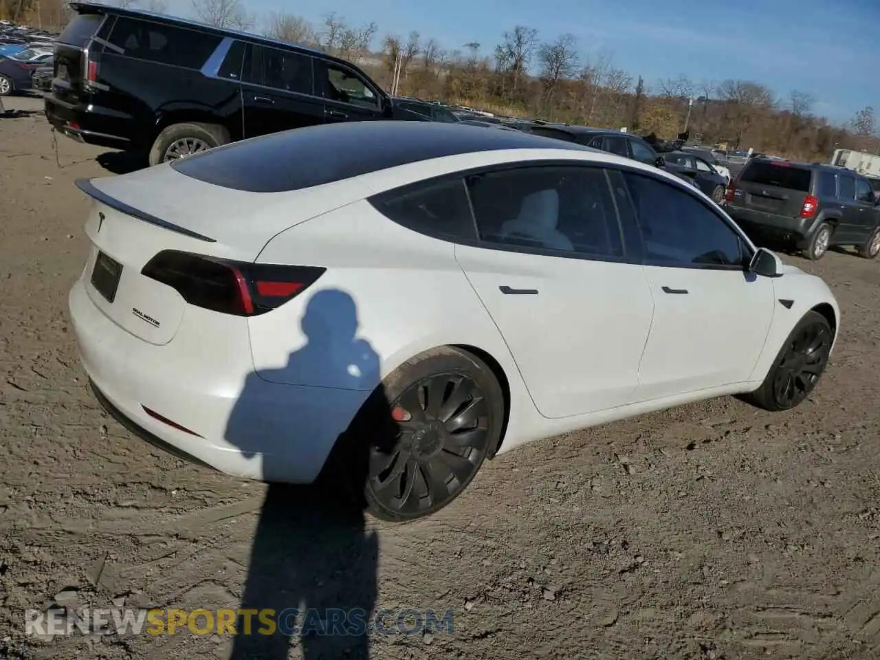 3 fotografías del automóvil dañado 5YJ3E1EC9PF585681 TESLA MODEL 3 2023