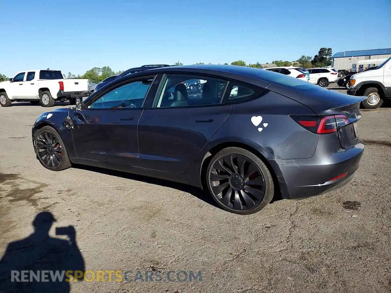 2 Фотография поврежденного автомобиля 5YJ3E1EC9PF622700 TESLA MODEL 3 2023