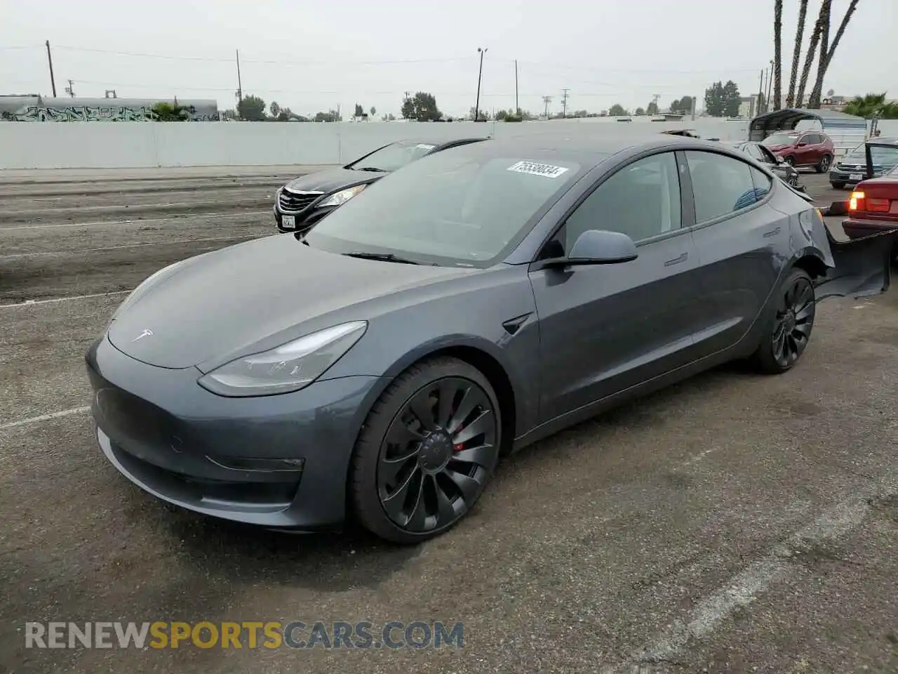 1 fotografías del automóvil dañado 5YJ3E1EC9PF628139 TESLA MODEL 3 2023