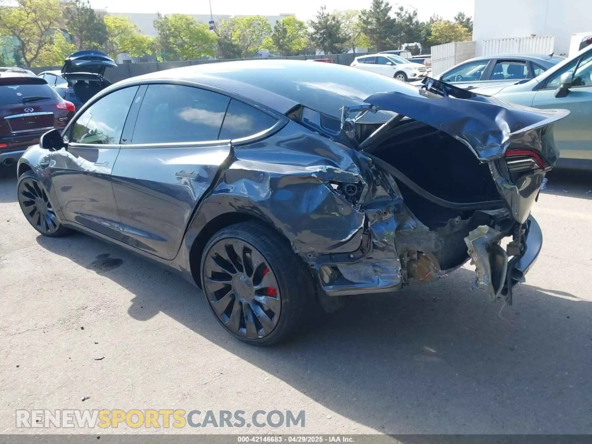 3 Photograph of a damaged car 5YJ3E1ECXPF410212 TESLA MODEL 3 2023