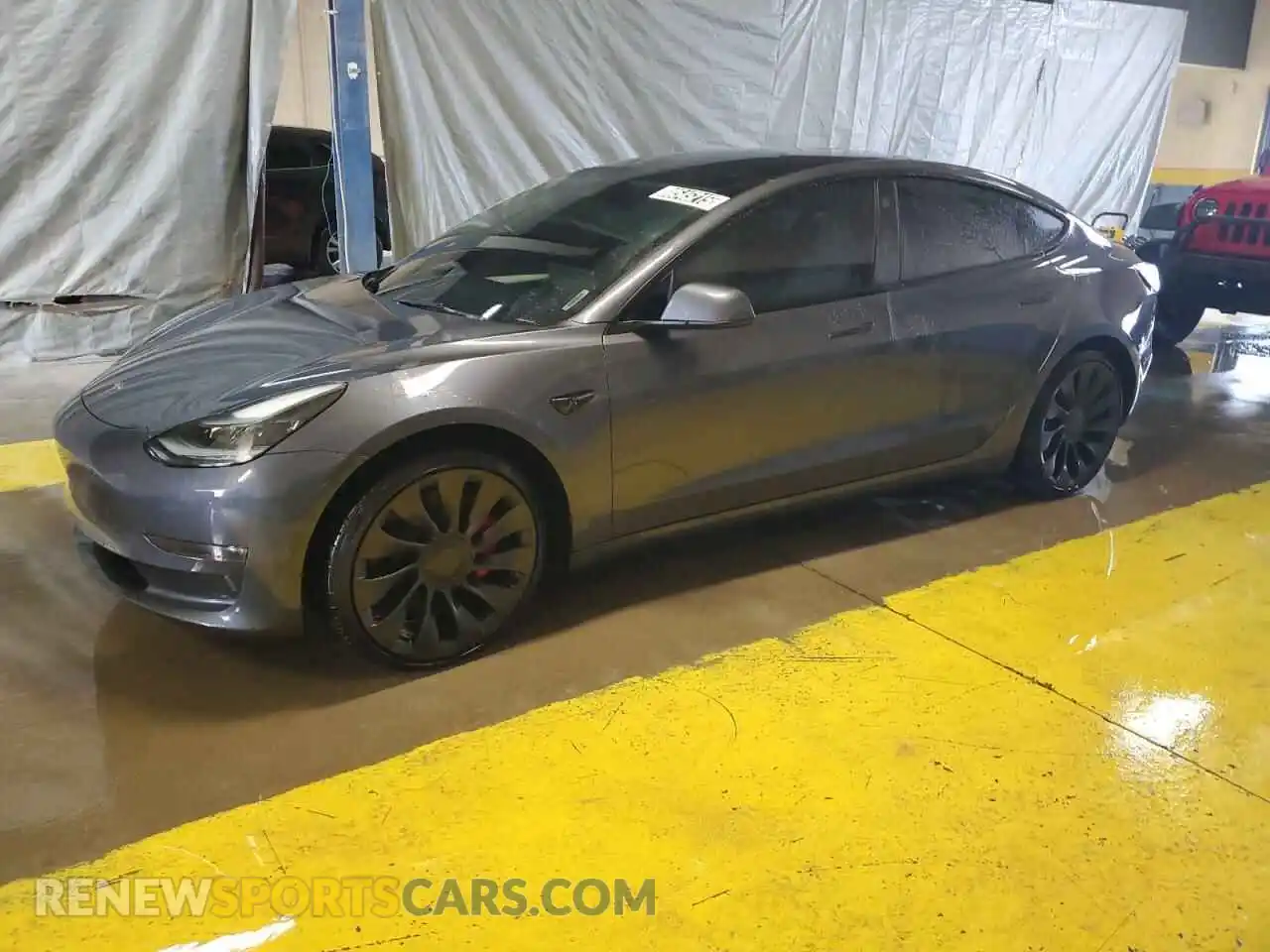 1 Photograph of a damaged car 5YJ3E1ECXPF467249 TESLA MODEL 3 2023