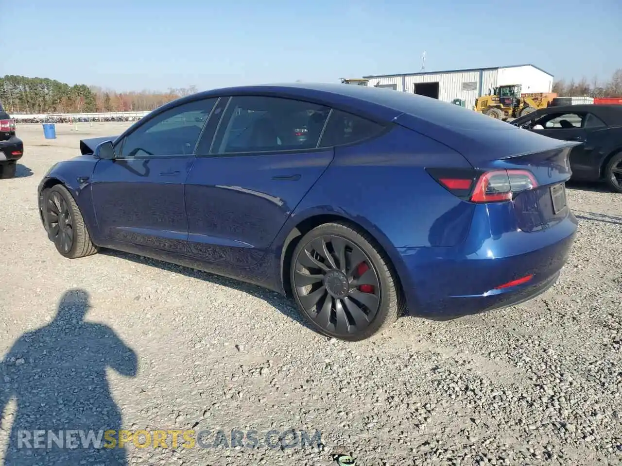 2 Photograph of a damaged car 5YJ3E1ECXPF519446 TESLA MODEL 3 2023