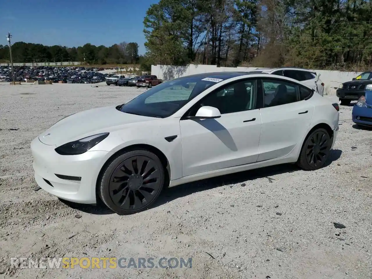 1 Photograph of a damaged car 5YJ3E1ECXPF551216 TESLA MODEL 3 2023