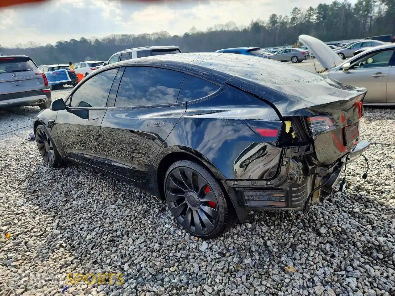 2 Photograph of a damaged car 5YJ3E1ECXPF600866 TESLA MODEL 3 2023