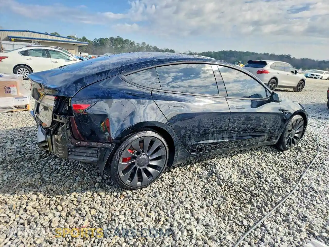 3 Photograph of a damaged car 5YJ3E1ECXPF600866 TESLA MODEL 3 2023