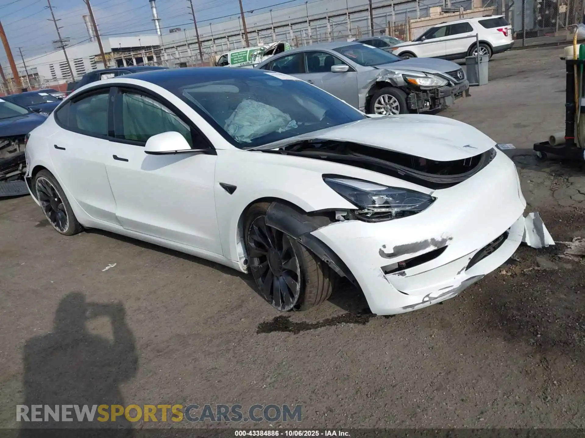 1 Photograph of a damaged car 5YJ3E1ECXPF627694 TESLA MODEL 3 2023