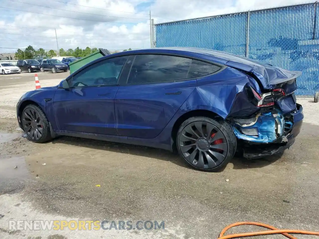 2 Photograph of a damaged car 5YJ3E1ECXPF628036 TESLA MODEL 3 2023
