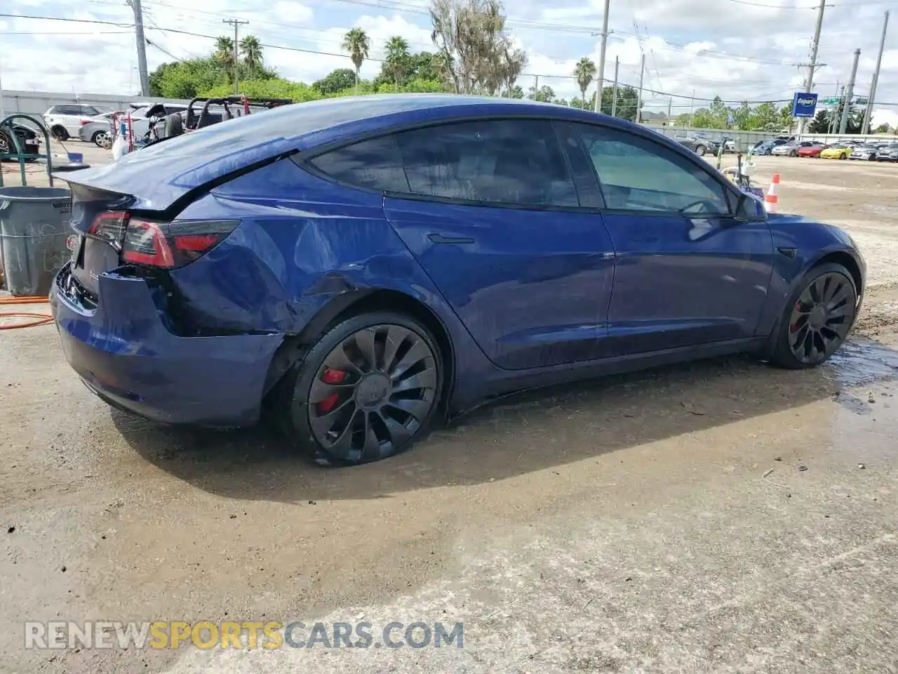 3 Photograph of a damaged car 5YJ3E1ECXPF628036 TESLA MODEL 3 2023