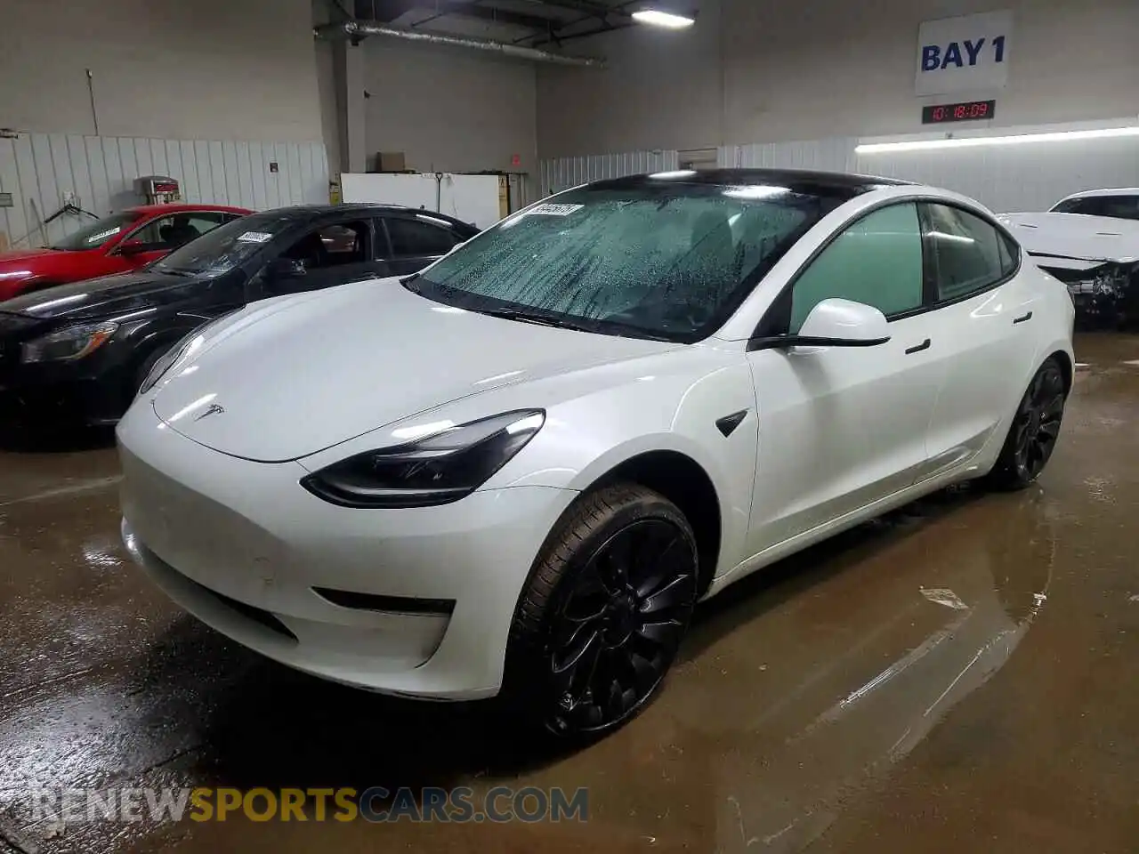1 Photograph of a damaged car 5YJ3E1ECXPF667791 TESLA MODEL 3 2023