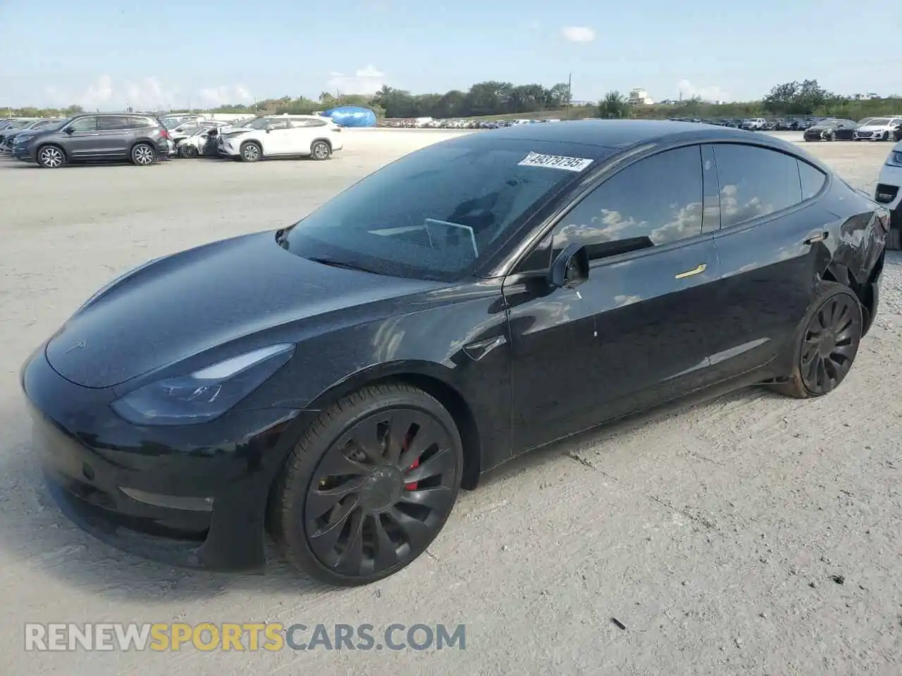 1 Photograph of a damaged car 5YJ3E1ECXPF693419 TESLA MODEL 3 2023