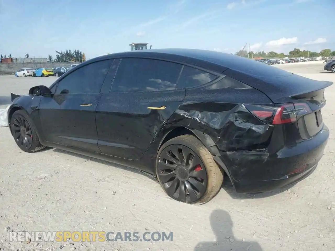 2 Photograph of a damaged car 5YJ3E1ECXPF693419 TESLA MODEL 3 2023
