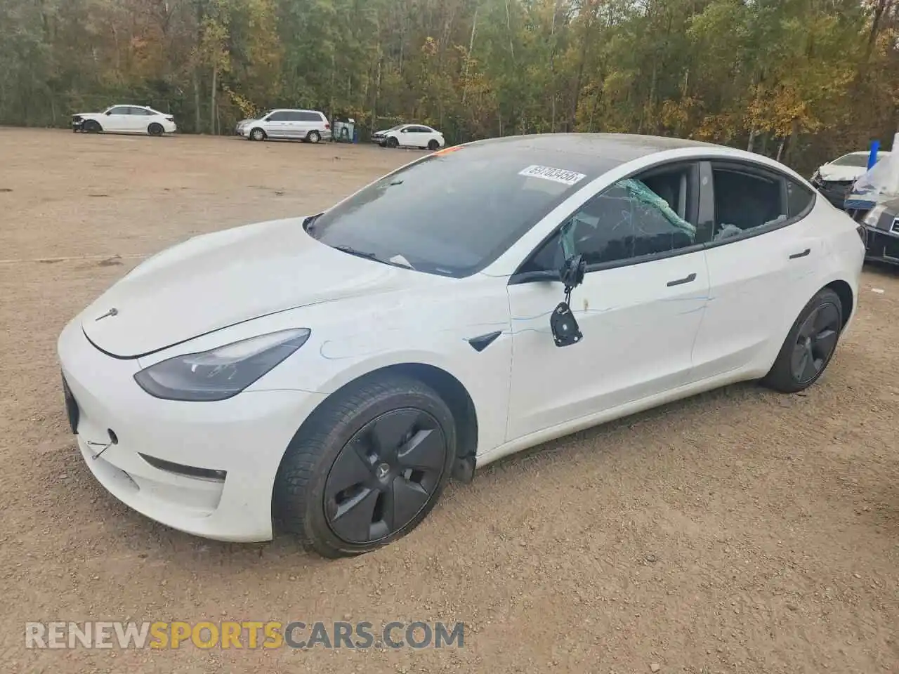 1 Photograph of a damaged car LRW3E1EB6PC923426 TESLA MODEL 3 2023