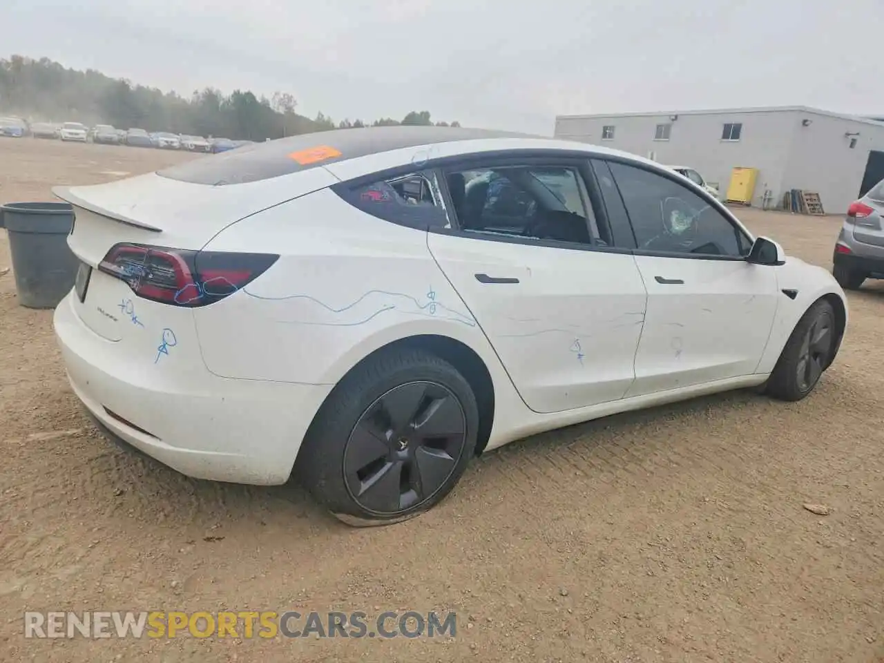 3 Photograph of a damaged car LRW3E1EB6PC923426 TESLA MODEL 3 2023