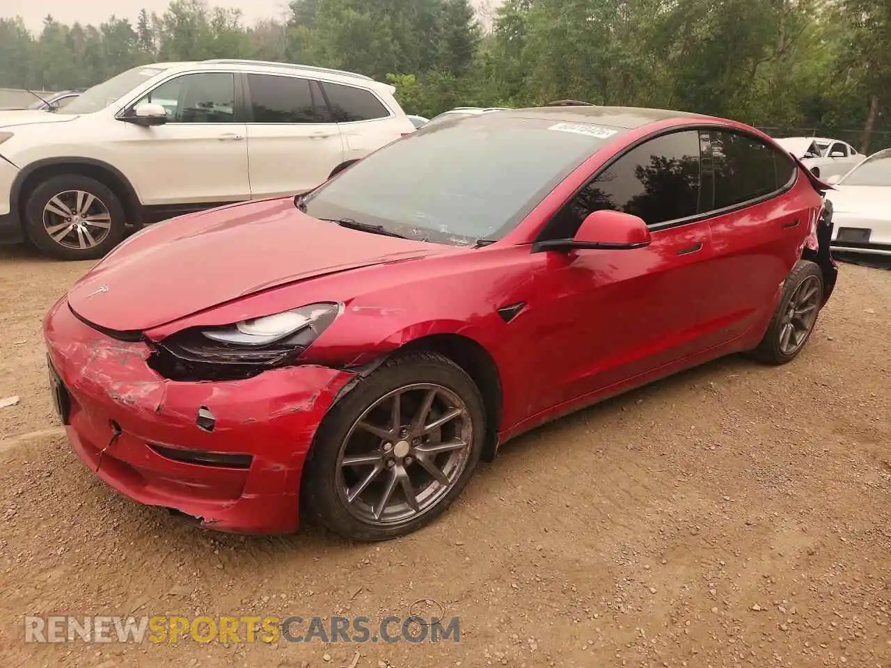 1 Photograph of a damaged car LRW3E1EB9PC924781 TESLA MODEL 3 2023