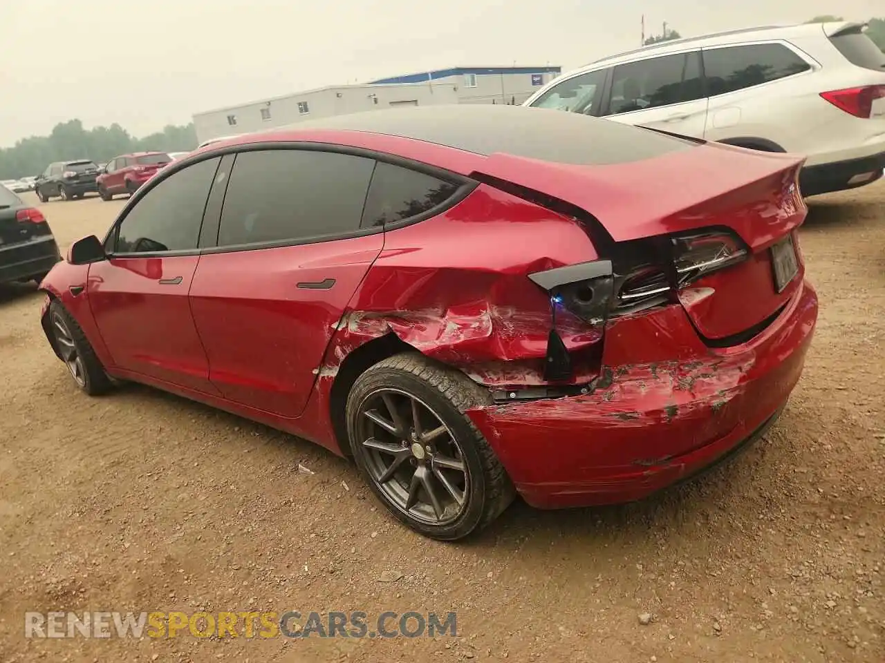 2 Photograph of a damaged car LRW3E1EB9PC924781 TESLA MODEL 3 2023