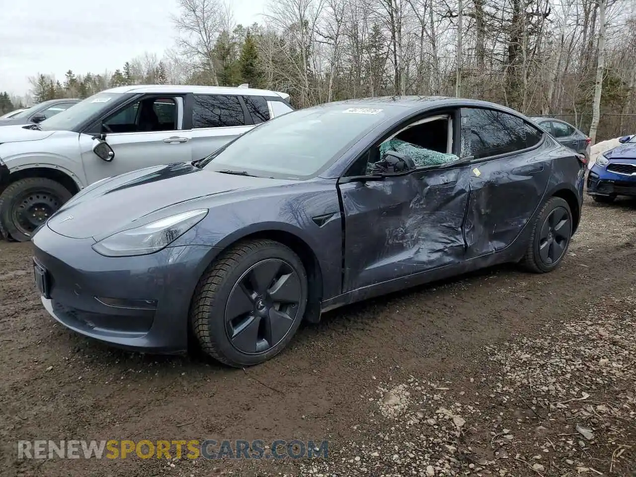 1 Photograph of a damaged car LRW3E1FA8PC900185 TESLA MODEL 3 2023