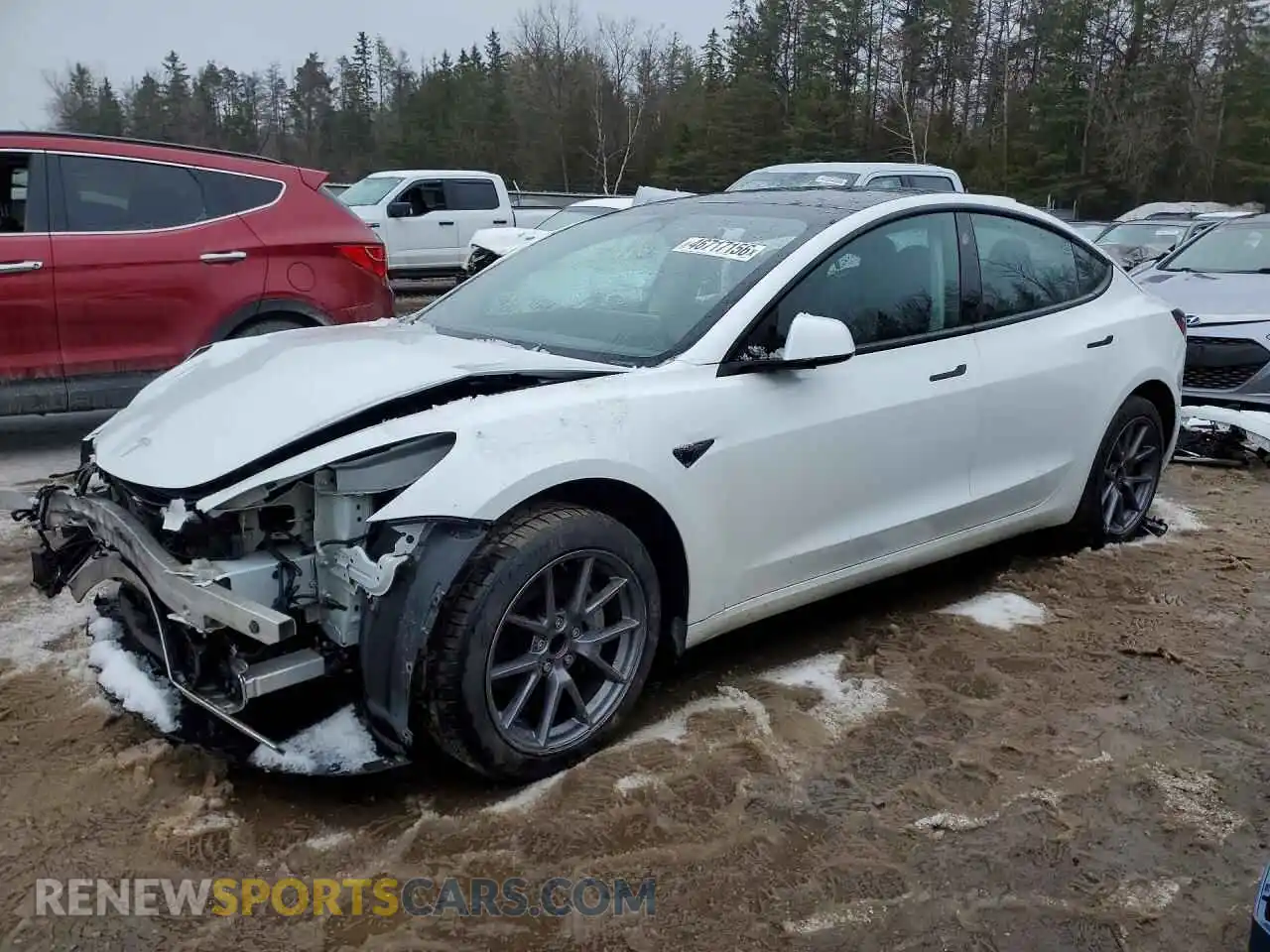 1 Photograph of a damaged car LRW3E1FA9PC845777 TESLA MODEL 3 2023