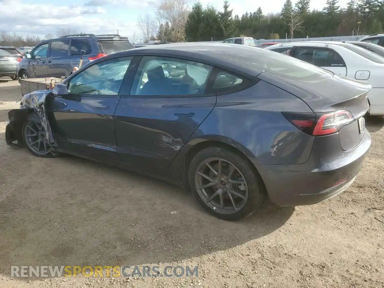 2 Photograph of a damaged car LRW3E1FA9PC921188 TESLA MODEL 3 2023