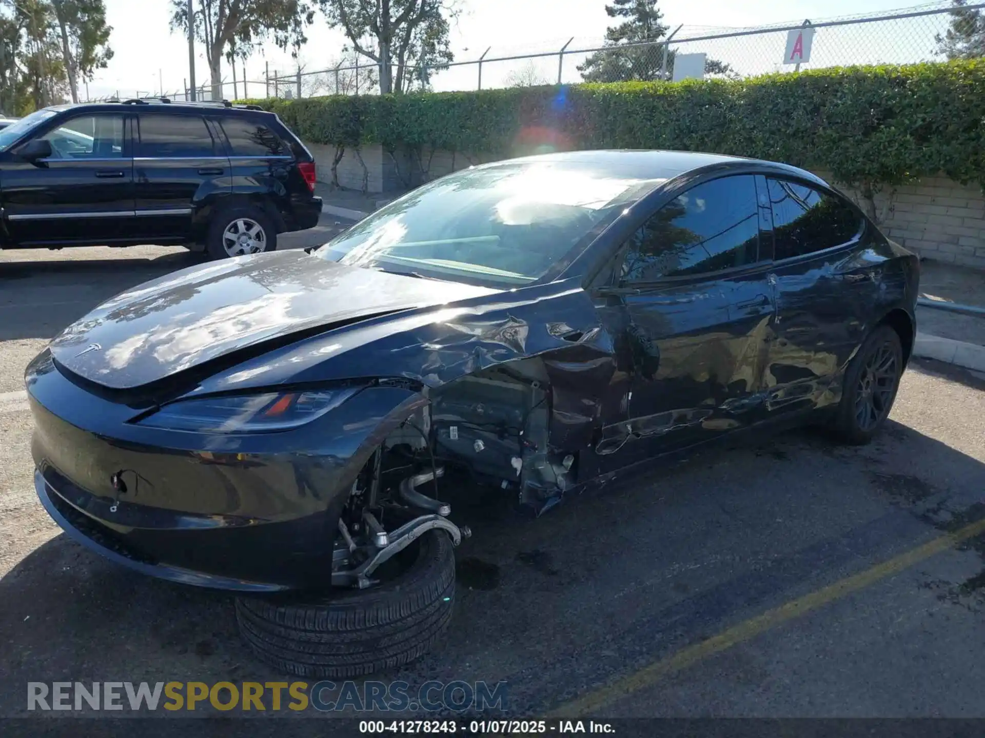 2 Photograph of a damaged car 5YJ3E1EA0RF718703 TESLA MODEL 3 2024